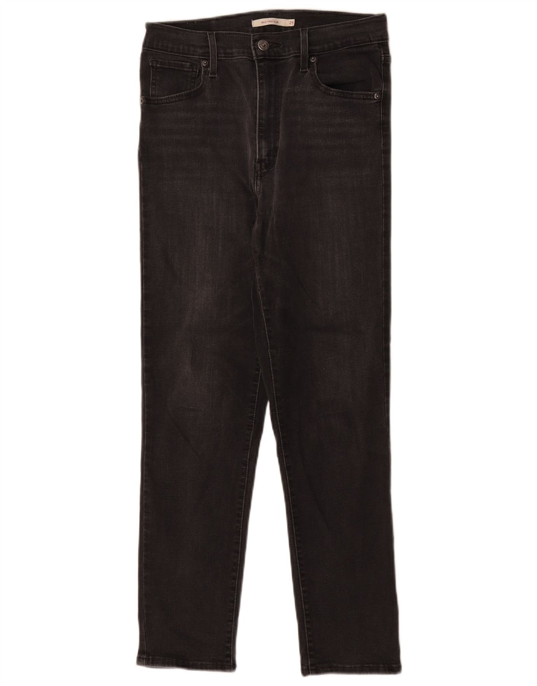 Женские узкие джинсы Levi's Mile High W29 L26, черный хлопок