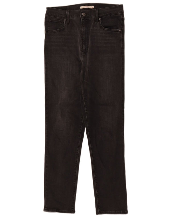 Женские узкие джинсы Levi's Mile High W29 L26, черный хлопок