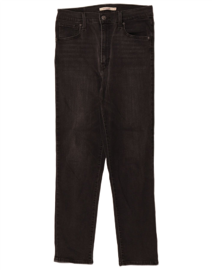 Женские узкие джинсы Levi's Mile High W29 L26, черный хлопок