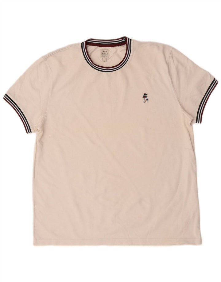 Мужская футболка Jack Wills, большой белый хлопок