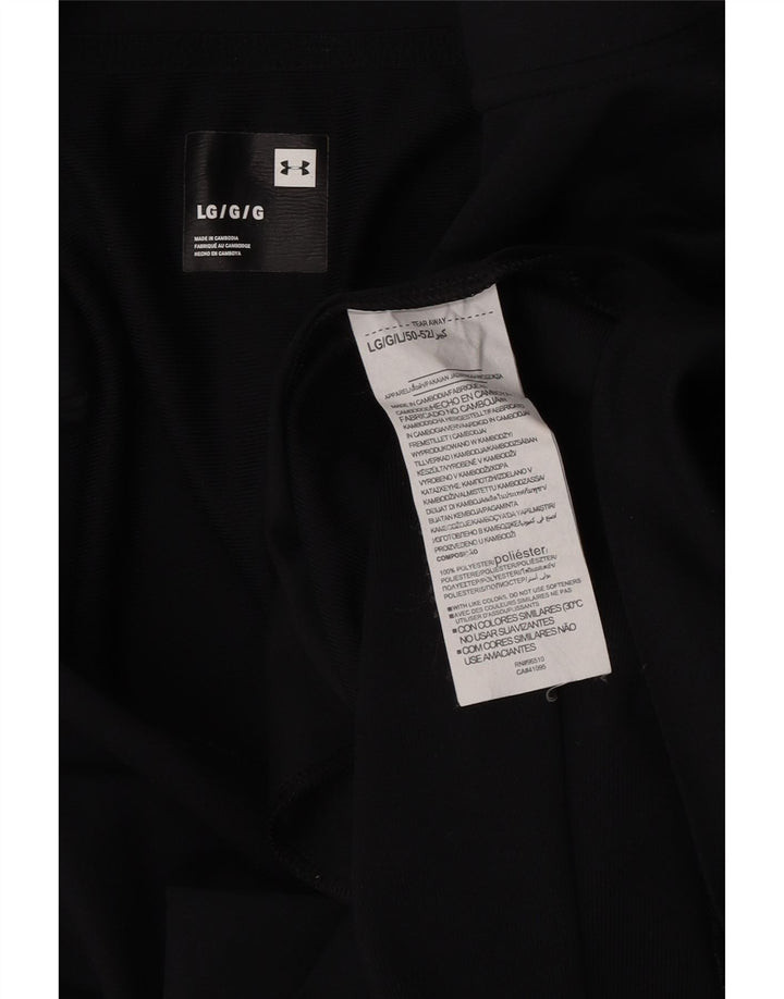 Мужская верхняя куртка Under Armour, большая черная полиэстер с цветными блоками