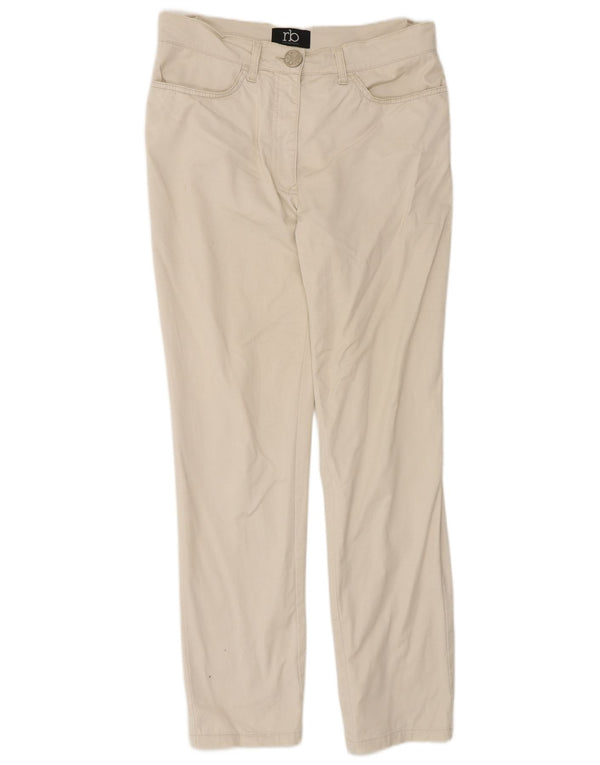 Женские узкие повседневные брюки Roccobarocco EU 38 Medium W30 L31 Off White
