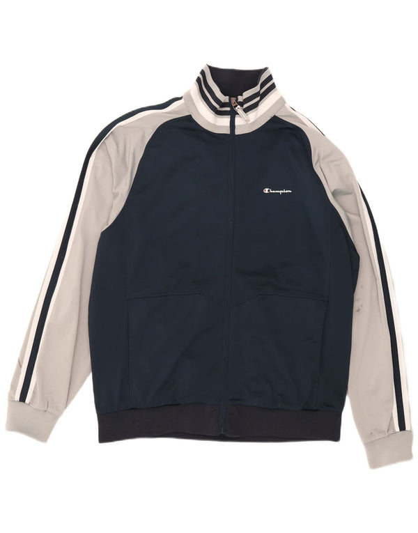 Мужской спортивный костюм Champion Top Jacket XL Темно-синий с цветными блоками