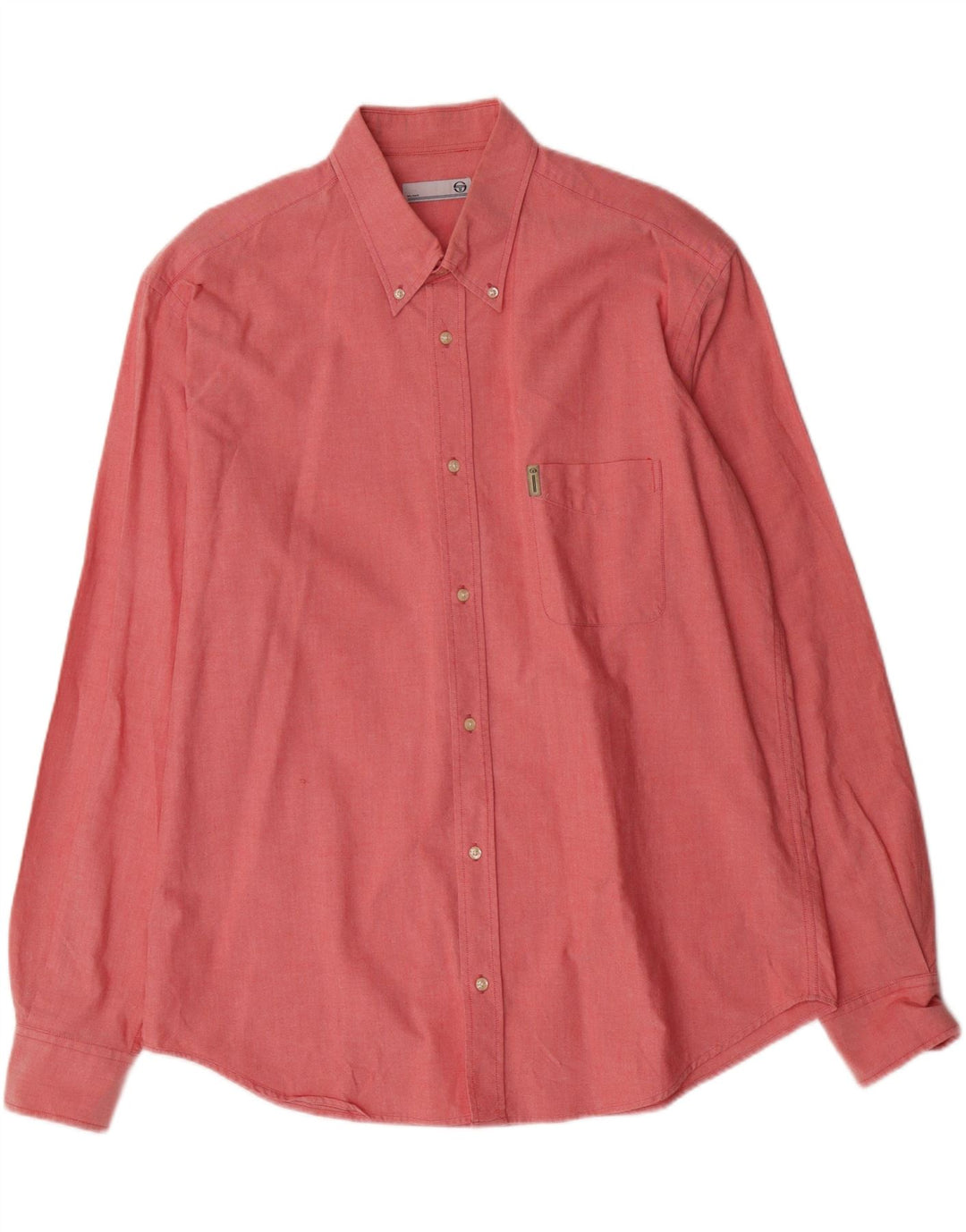 SERGIO TACCHINI Mens Milano Shirt 2XL Pink Cotton Vintage Sergio Tacchini and Second-Hand Sergio Tacchini from Messina Hembry 