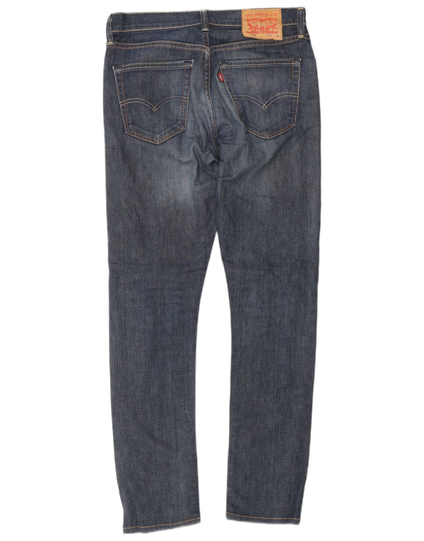 Levi's Mens 510 Skinny Jeans W33 L34 Blue Cotton