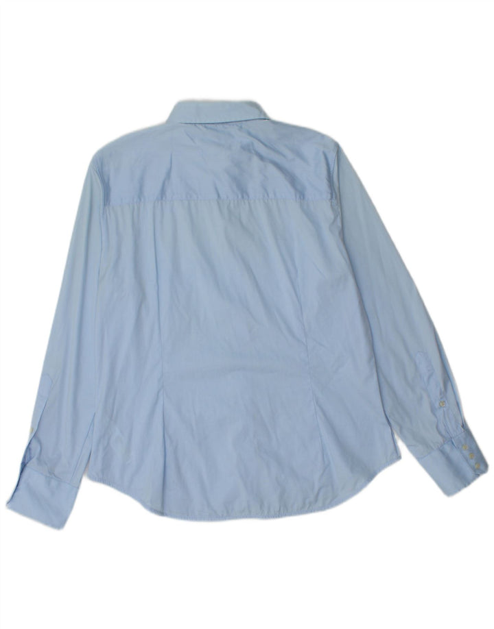 Женская рубашка Zara UK 18 XL, синяя, хлопок