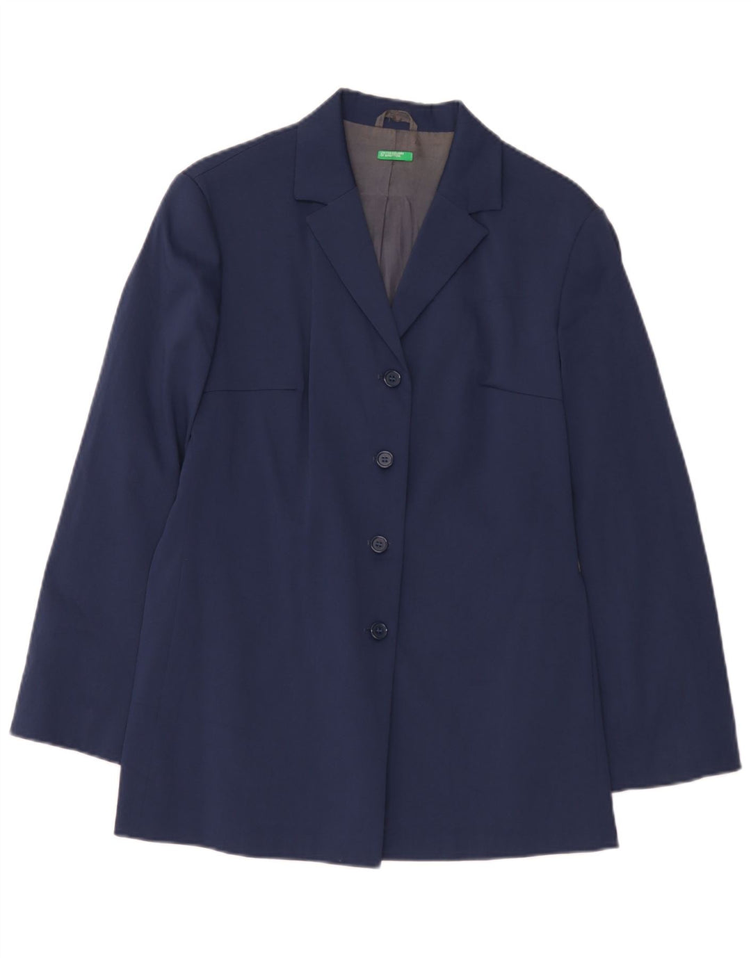 Женское пальто Benetton IT 44 Medium Navy Blue Полиэстер