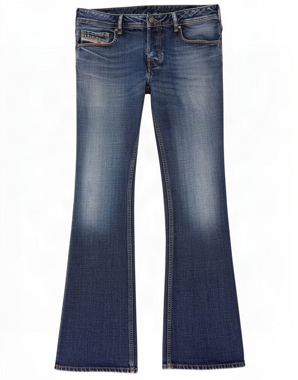 Diesel Mens Bootcut Jeans W32 L31 Blue Cotton