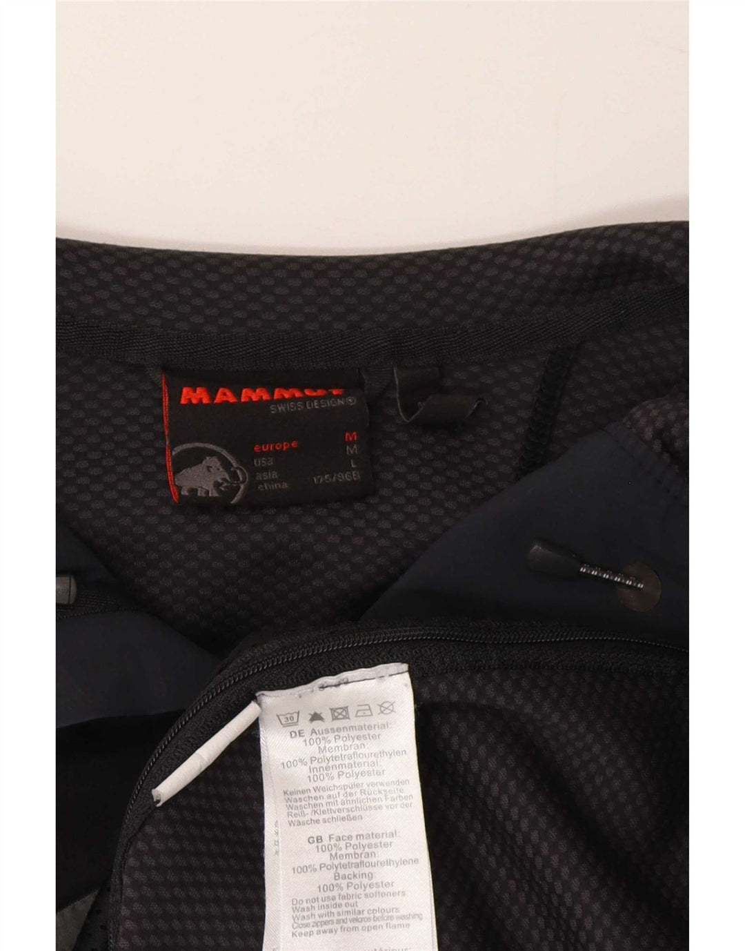 Женская ветровка с капюшоном Mammut UK 14, средний черный полиэстер