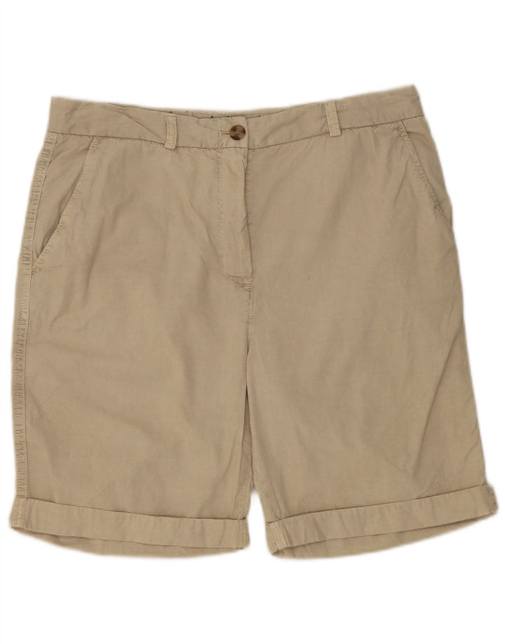 Женские шорты чинос Marks & Spencer UK 12 Medium W32 Бежевые хлопковые