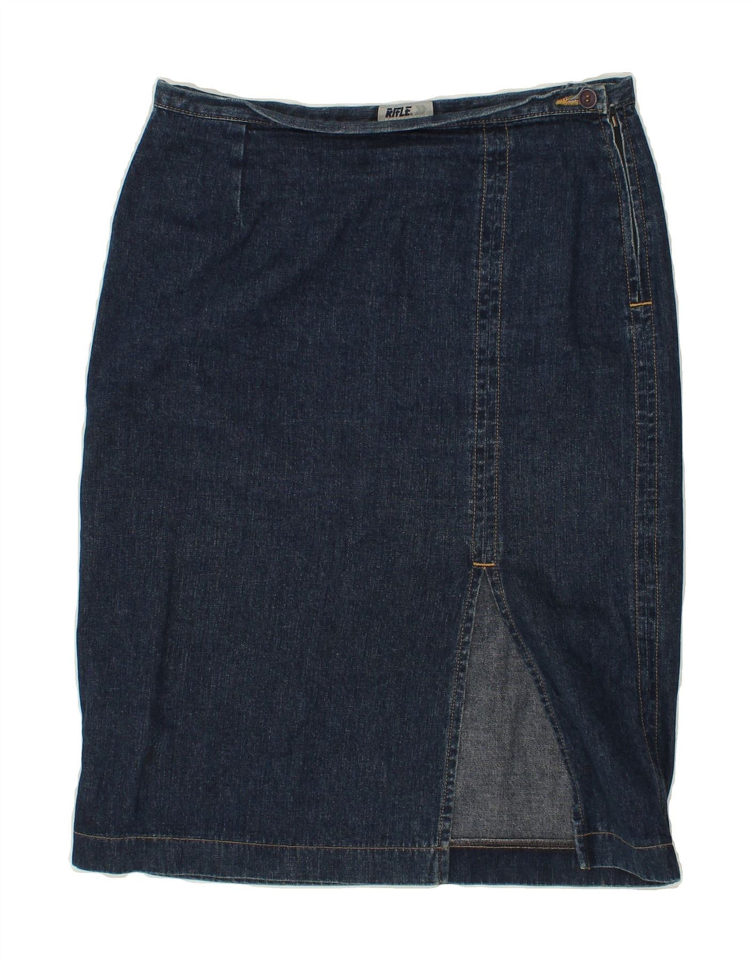 RIFLE Womens Denim Skirt W29 Medium Blue Cotton Vintage Rifle and Second-Hand Rifle from Messina Hembry 