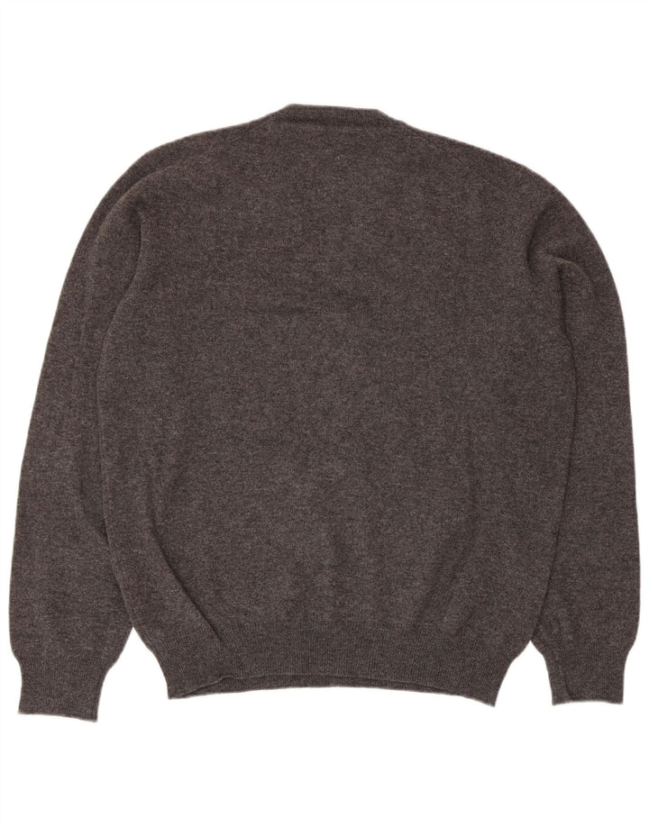 CONRAD HASSELBACH SHOES&GARMENT Мужской джемпер с v-образным вырезом, средний серый