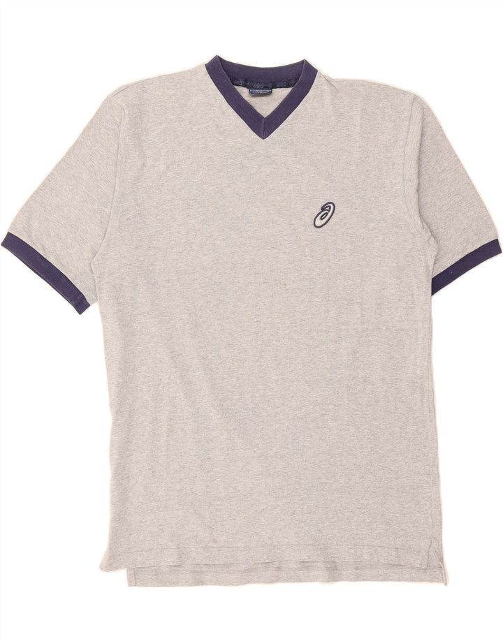 ASICS Mens T-Shirt Top Large Grey Cotton Vintage Asics and Second-Hand Asics from Messina Hembry 