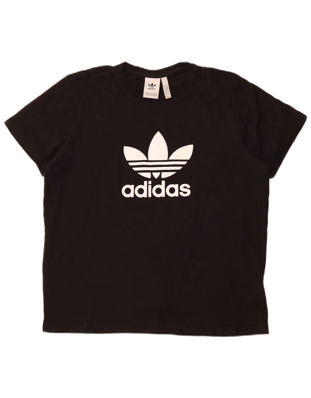 Женская футболка с рисунком ADIDAS Top UK 18 XL, черный хлопок