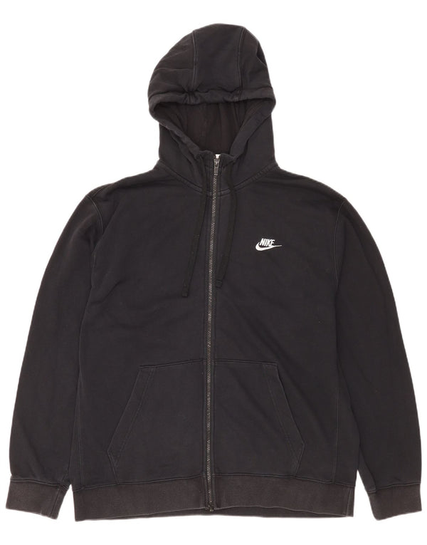 Мужской свитер с капюшоном на молнии Nike XL, черный, хлопок