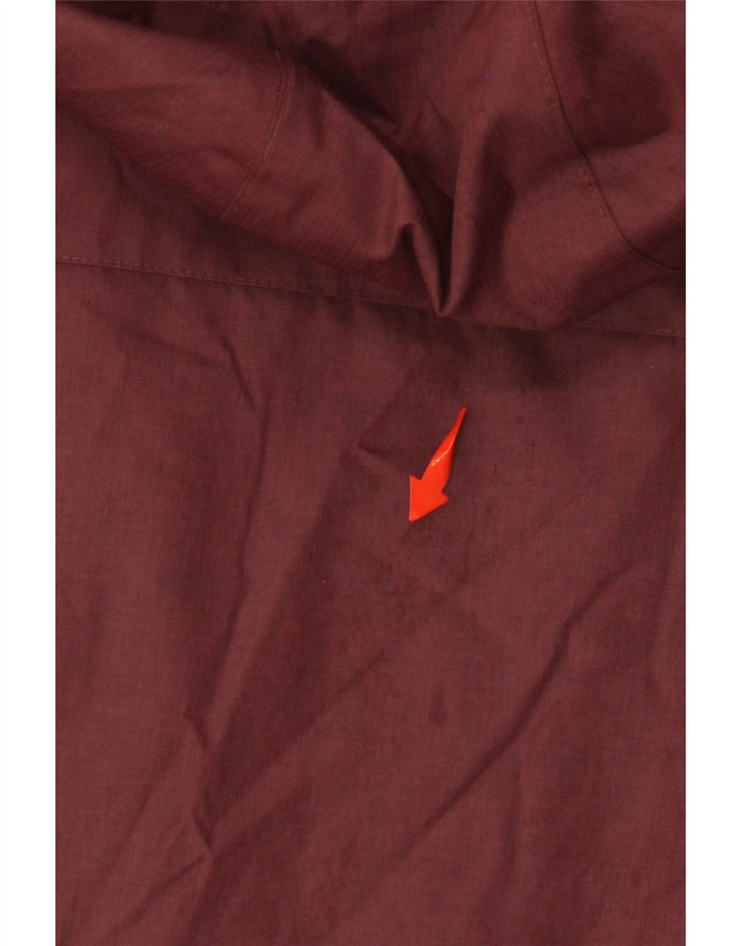 COLUMBIA Женская куртка-ветровка большого размера с капюшоном UK 10, маленькая бордовая