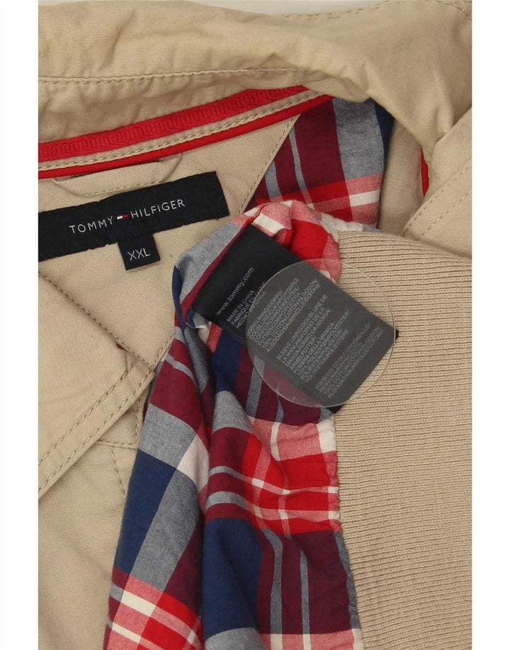 Мужская куртка-бомбер Tommy Hilfiger UK 44 2XL Бежевый полиэстер