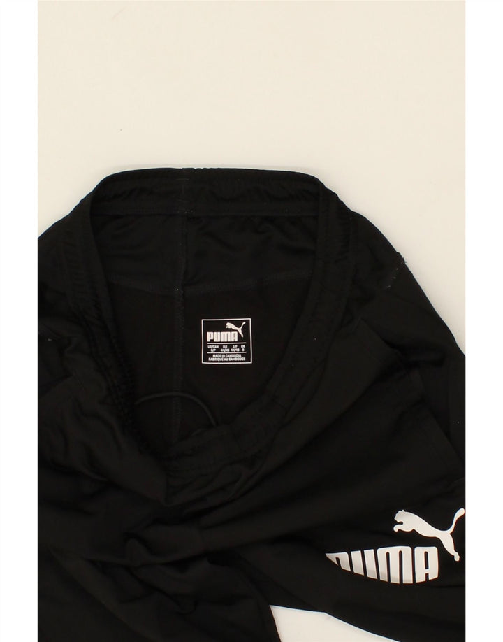 PUMA Mens Graphic Tracksuit Trousers Small Black Polyester Vintage Puma and Second-Hand Puma from Messina Hembry 