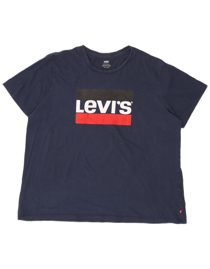 Мужская футболка с рисунком Levi's Top 2XL Темно-синий