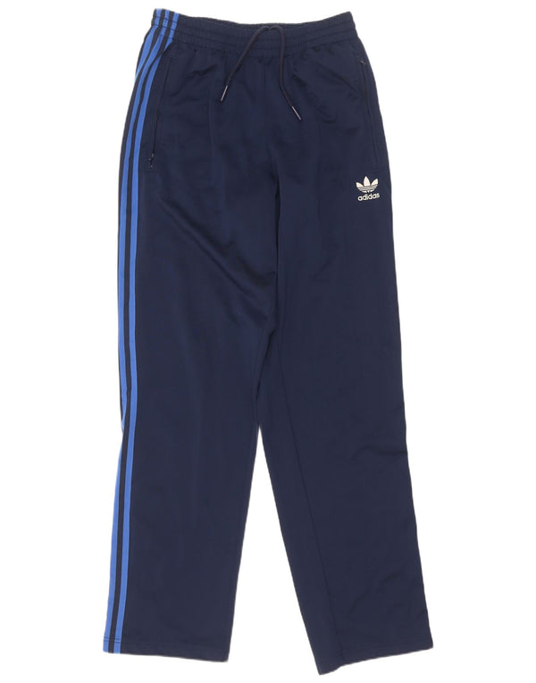 Adidas Mens Tracksuit Trousers Small Navy Blue Polyester