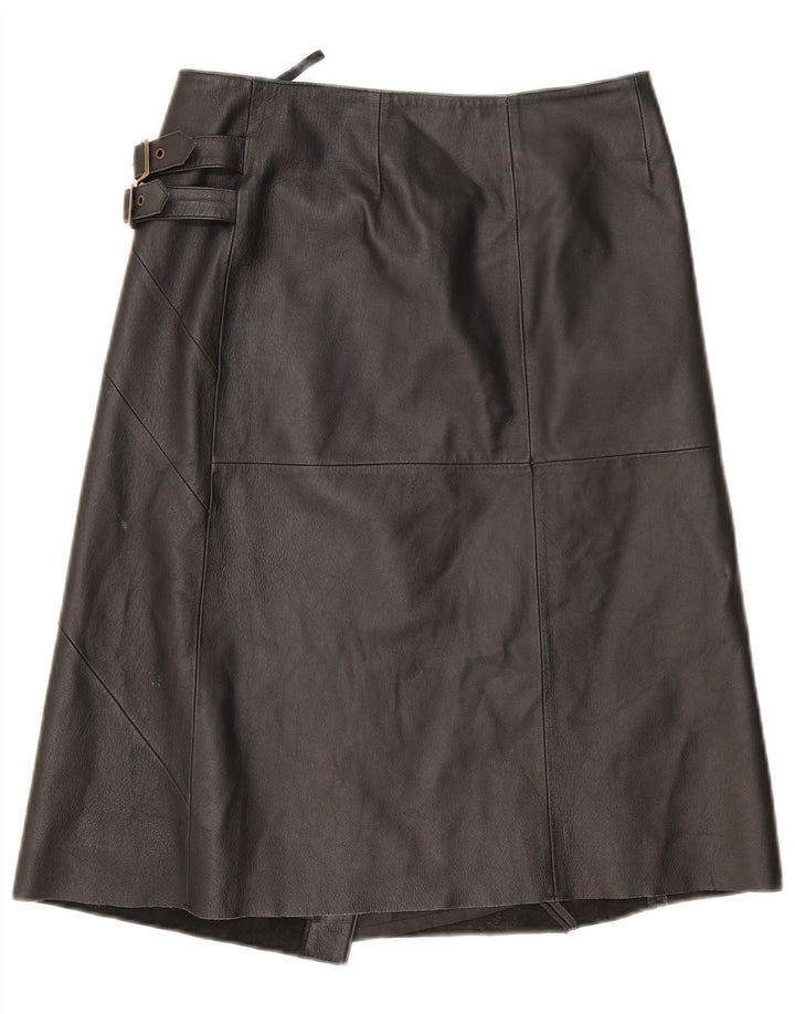 Vero Moda Женская кожаная юбка с запахом EU 38 Medium W30 Черный