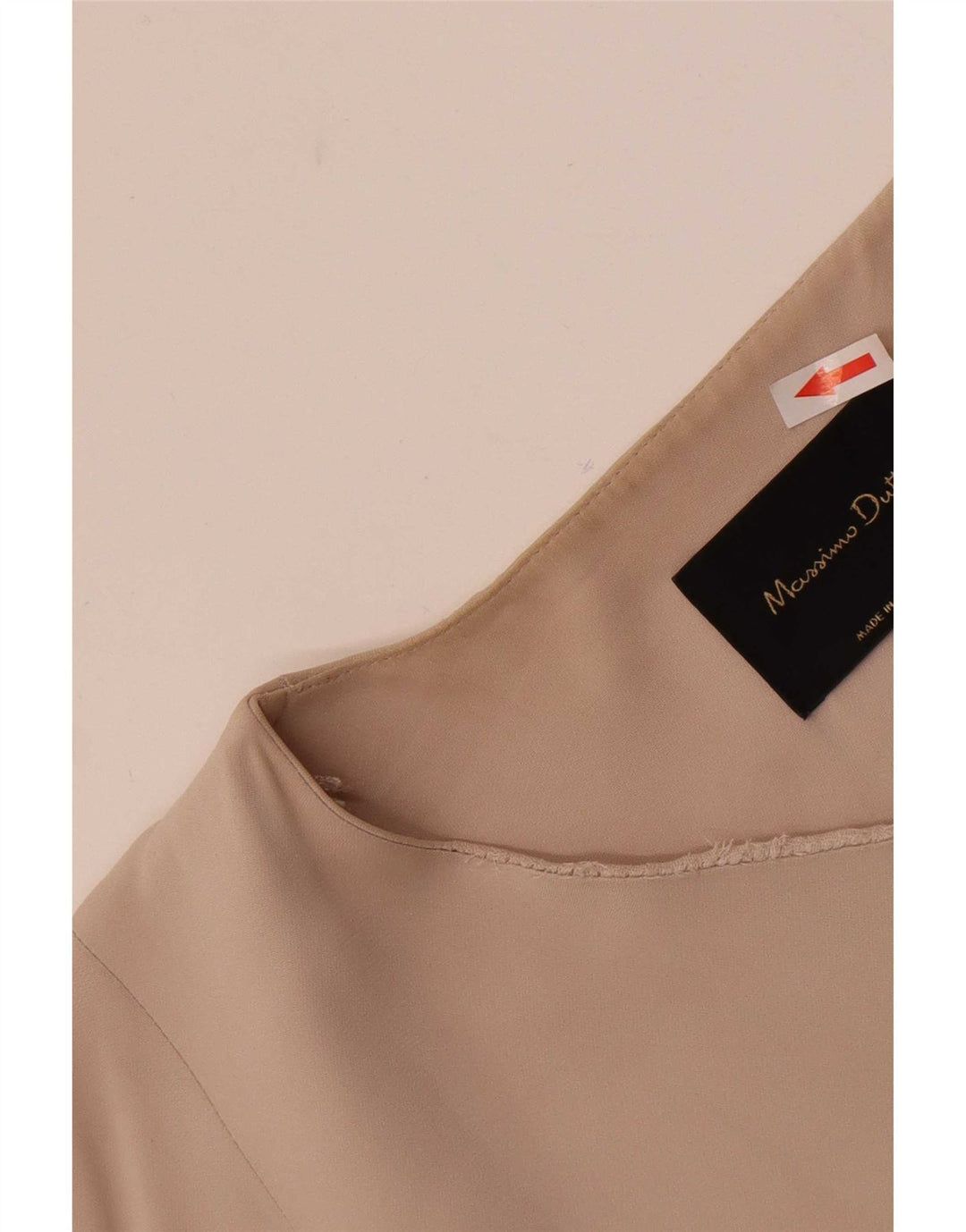 Женский удлиненный пиджак без рукавов Massimo Dutti UK 14 средний бежевый