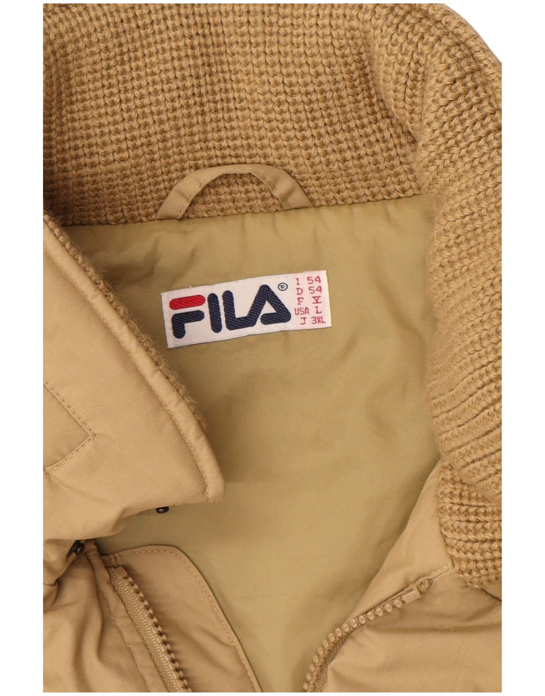 Мужская ветровка Fila IT 54 2XL Бежевый Полиэстер