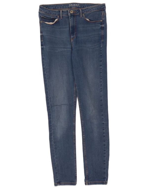 Женские джинсы скинни Marks & Spencer UK 10, маленькие, W27 L29, синие, хлопок