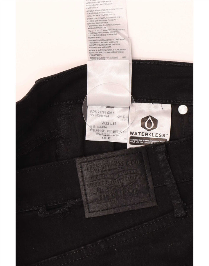 Женские джинсы джеггинсы Levi's W32 L32, черный хлопок