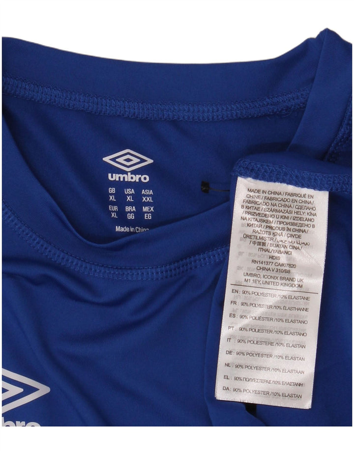 UMBRO Мужской топ с длинным рукавом XL, синий полиэстер