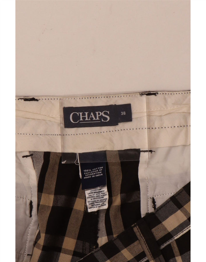 Мужские шорты чинос Chaps W38 XL, коричневые, хлопковые в клетку