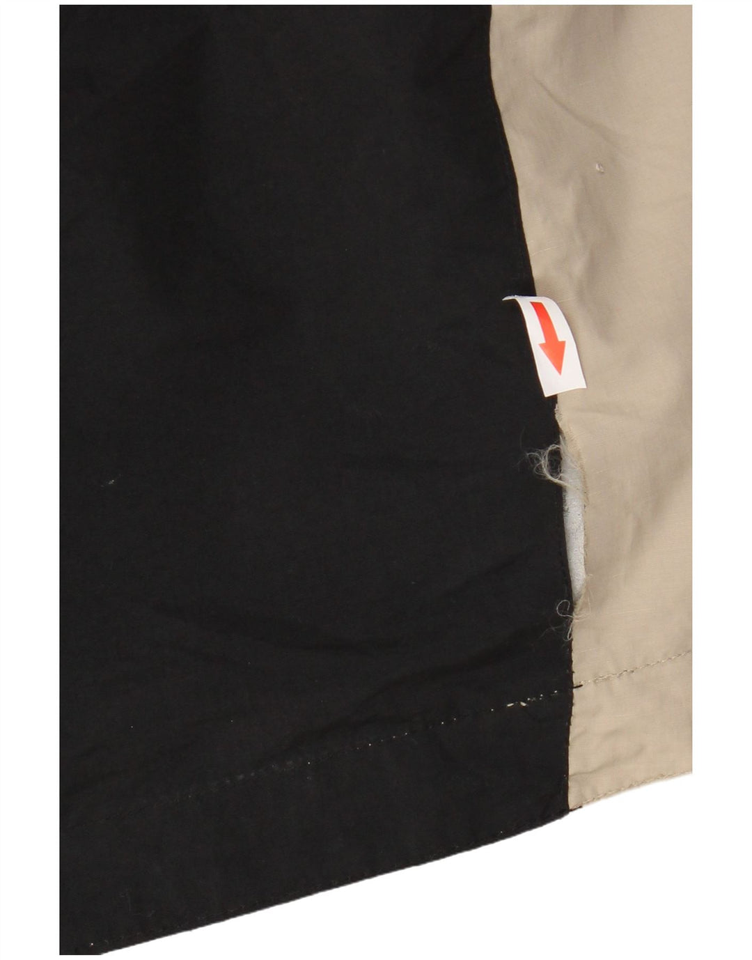 Мужская ветровка свободного кроя KAPPA UK 40, большая, черная, с цветными блоками