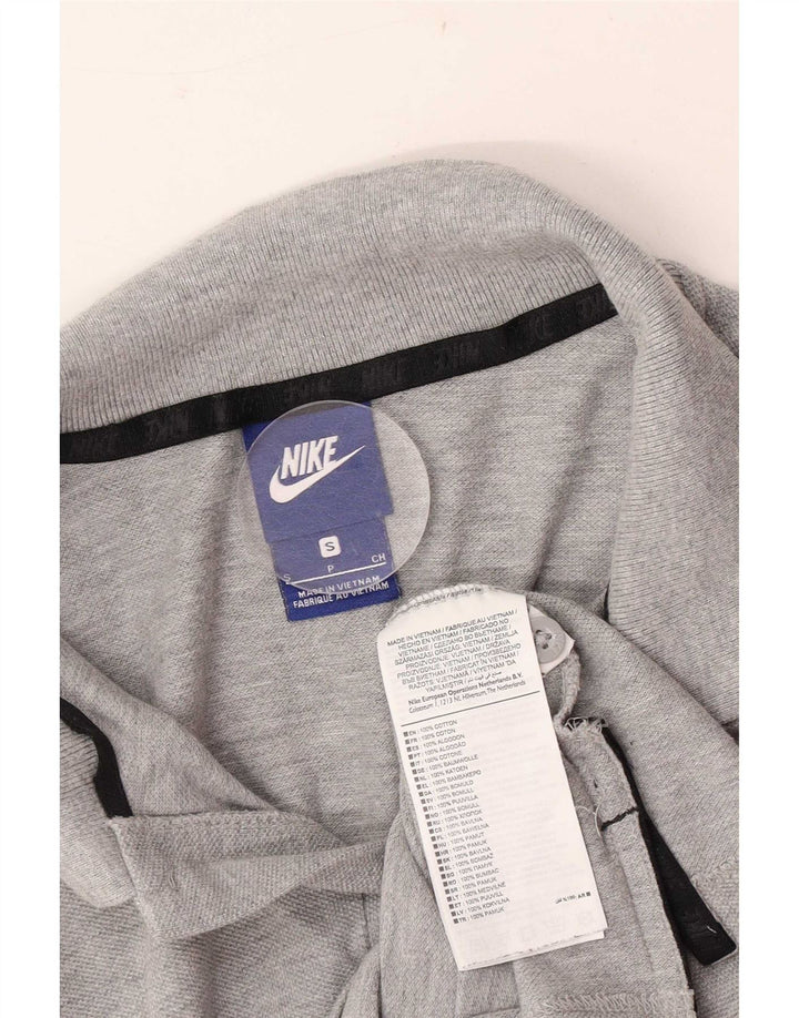 Мужская рубашка-поло Nike, маленькая серая, хлопок