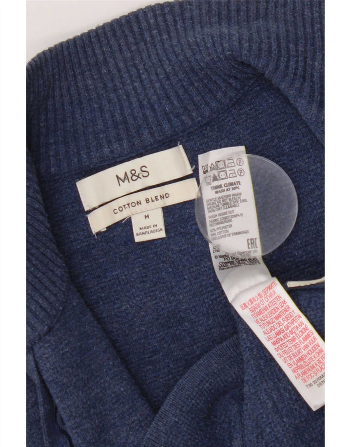 Женский кардиган Marks & Spencer UK 14, средний темно-синий полиэстер