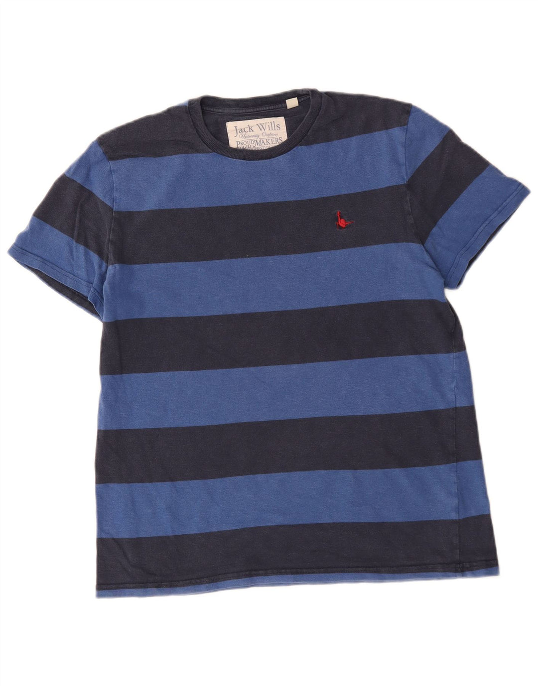 Мужская футболка Jack Wills Top Medium Темно-синяя полоска из хлопка