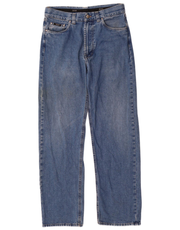 Мужские прямые джинсы Hugo Boss Alabama W32 L32, синий хлопок