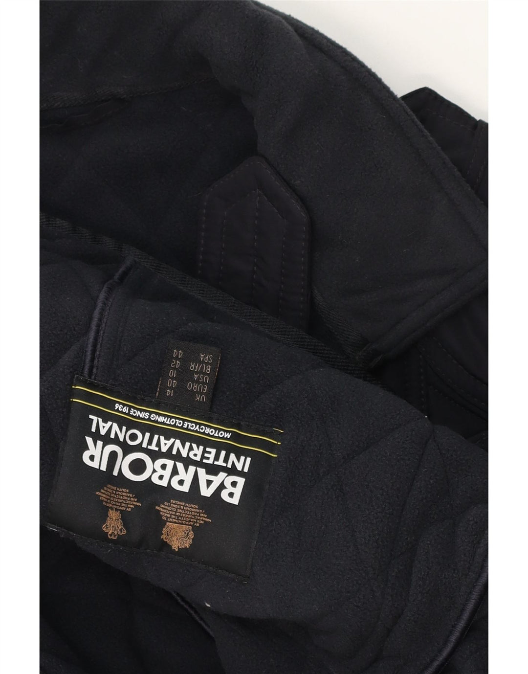 Женская стеганая куртка Barbour UK 14, большая, темно-синяя