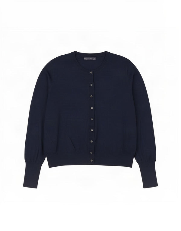 Женский кардиган Marks & Spencer UK 18 XL Темно-синий из вискозы