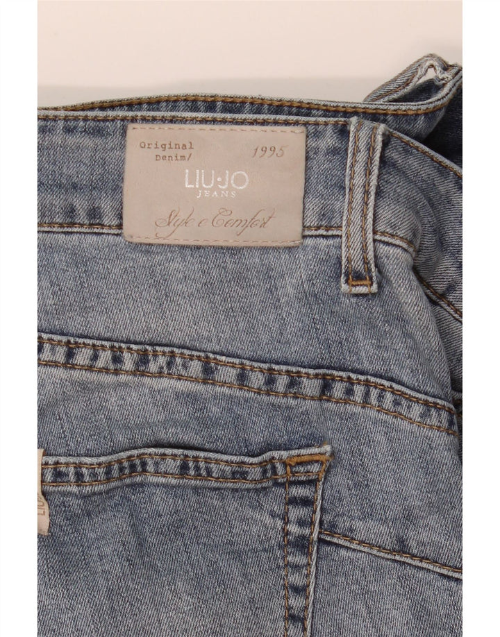 Женские потертые джинсы скинни Liu Jo W30 L30 синие