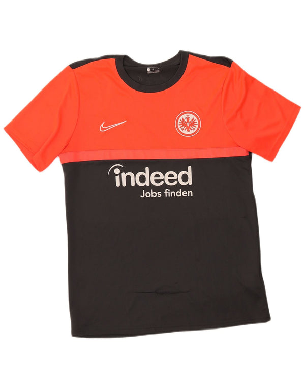 Мужская футболка с рисунком Nike Eintracht Frankfurt, большая черная, с цветными блоками