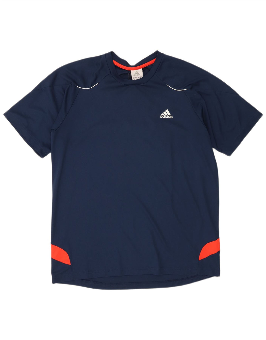 Мужская футболка Adidas Top Большой темно-синий полиэстер с цветными блоками
