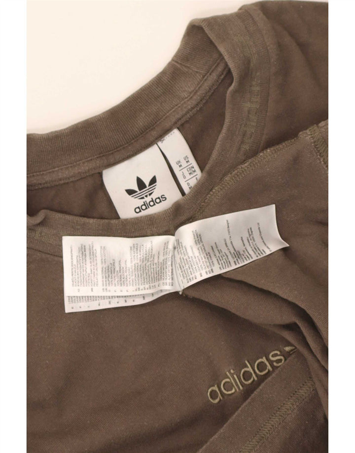 Мужская футболка Adidas с рисунком, средний цвет, хаки, хлопок