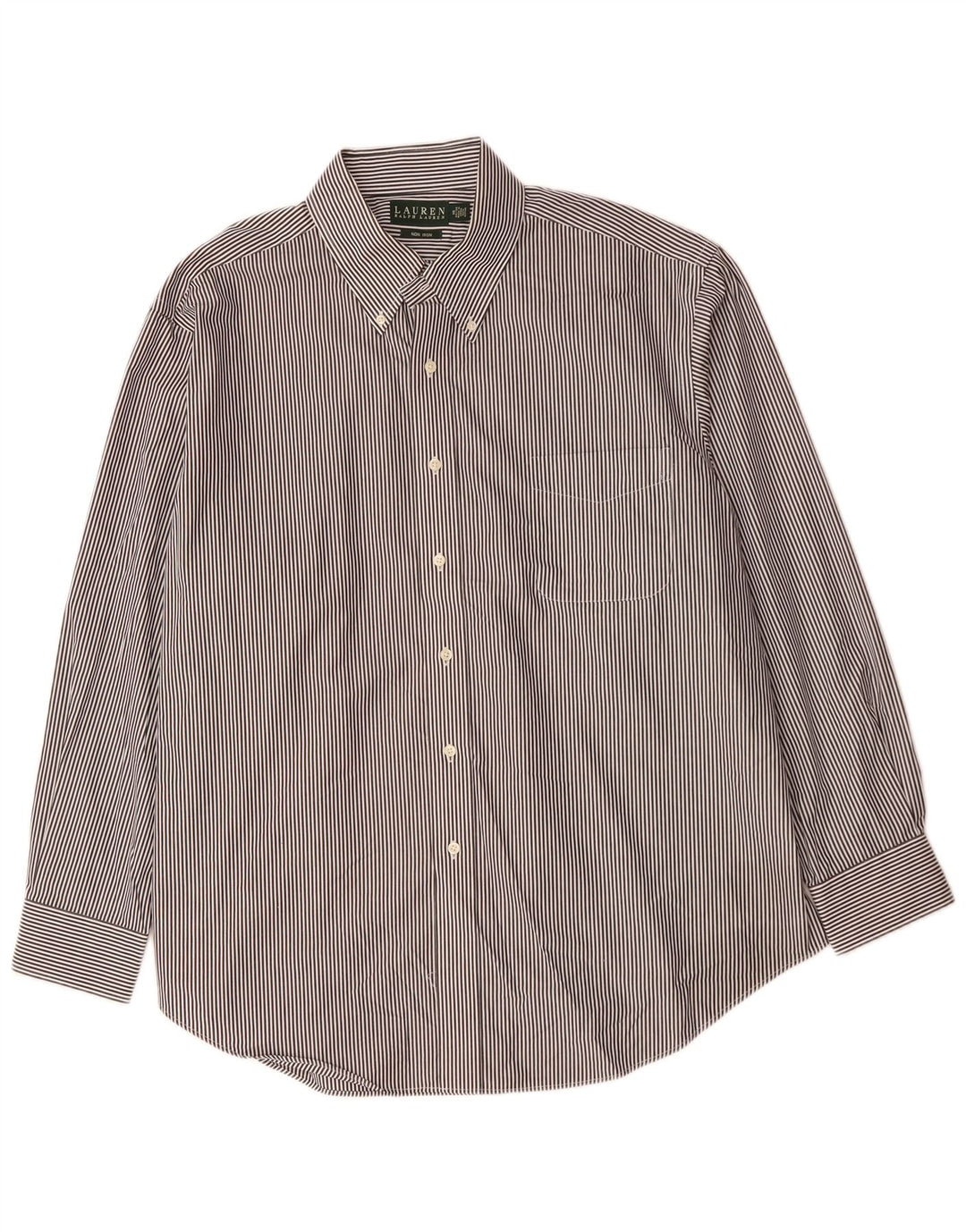 Мужская рубашка RALPH LAUREN, размер 18, 2XL, черная хлопковая полоска