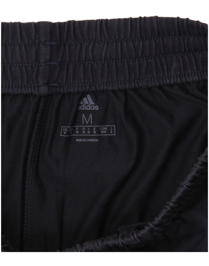Мужские спортивные шорты Adidas среднего размера, темно-синие