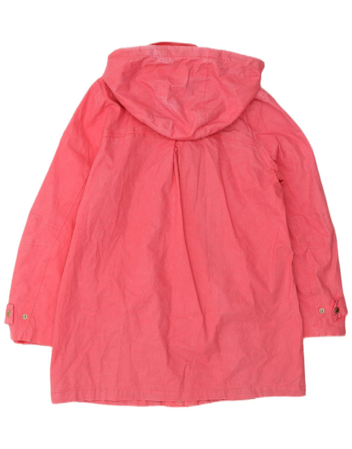 JOULES Женский плащ с капюшоном UK 12, средний розовый льняной цвет