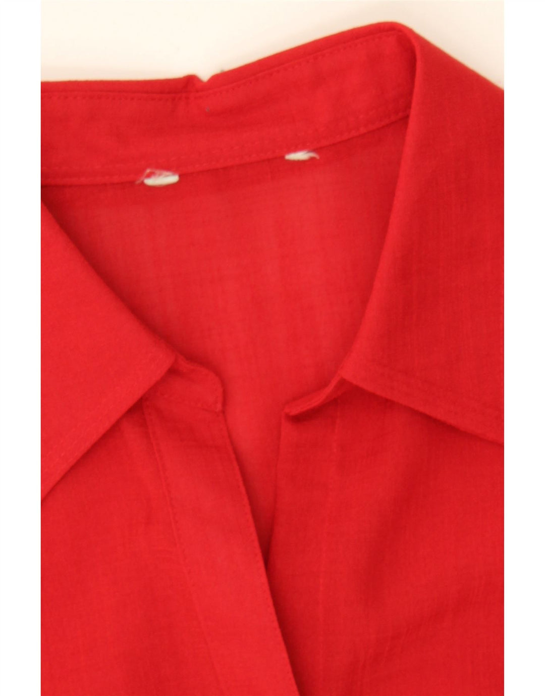 VINTAGE Womens 3/4 Sleeve Shirt Blouse UK 12 Medium Red Vintage Vintage and Second-Hand Vintage from Messina Hembry 