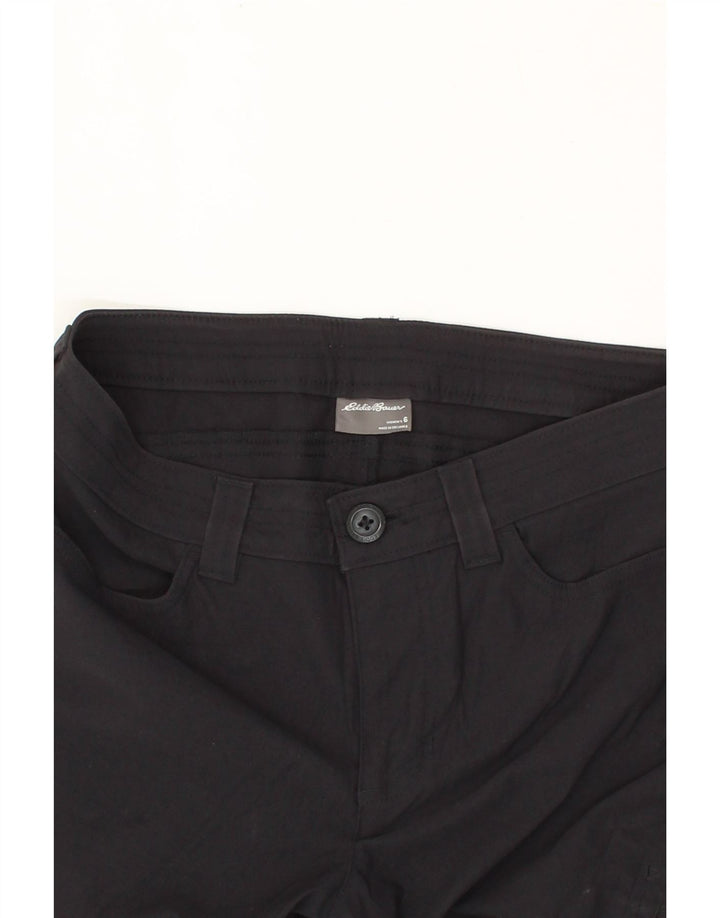 EDDIE BAUER Womens Straight Capri Trousers US 6 Medium W30 L20 Black Nylon Vintage Eddie Bauer and Second-Hand Eddie Bauer from Messina Hembry 