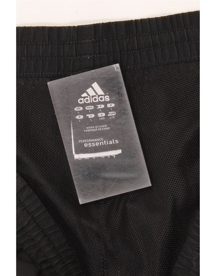 Мужские спортивные шорты Adidas, большие черные из полиэстера