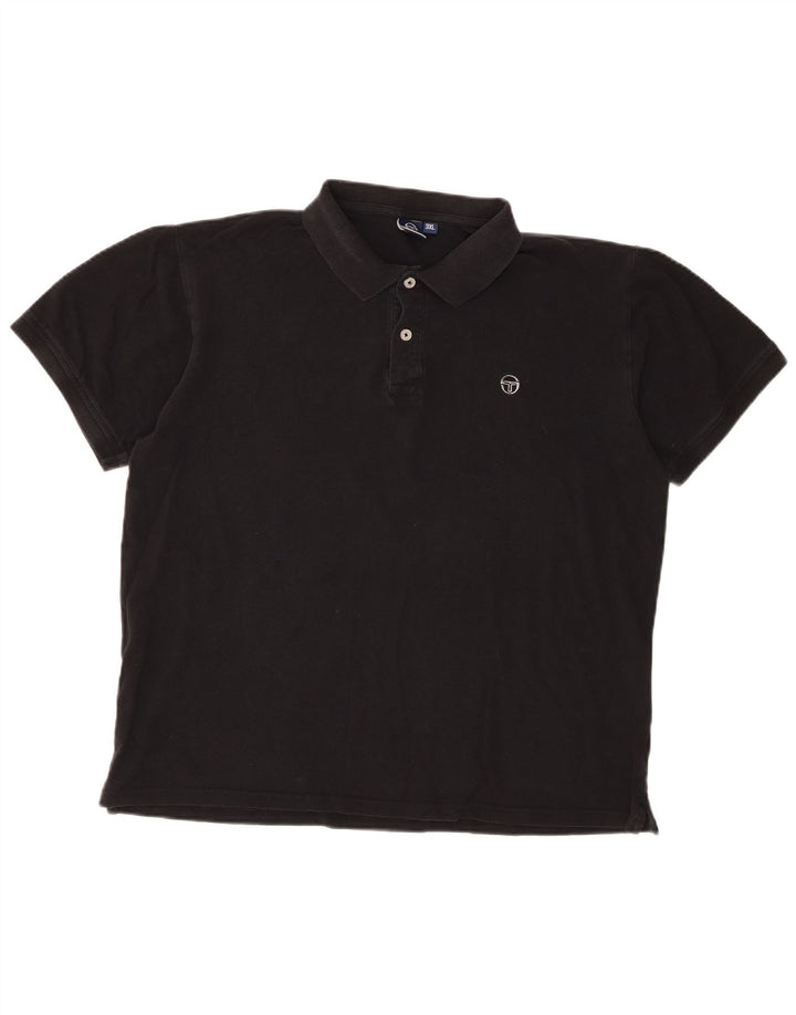 Мужская рубашка-поло Sergio Tacchini 3XL, черный хлопок