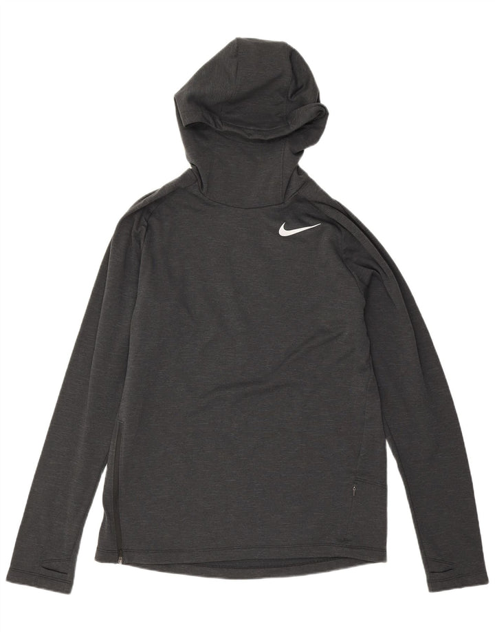 Мужской джемпер с капюшоном Nike Dri Fit, средний черный, полиэстер